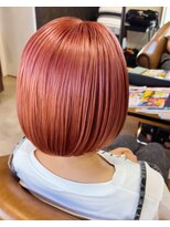 モンド ヘアクリエーション 新栄店(monde hair creation)&nbsp;ミニボブ×ピンクカラー