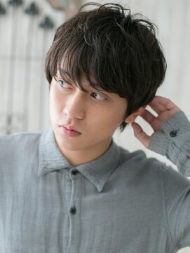 モッズヘア メン 仙台愛子駅前店(mod's hair men) ダークアッシュ束感ショート就活ヘア仙台愛子　刈り上げない