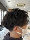 ソフトツイスパ×刈り上げマッシュ