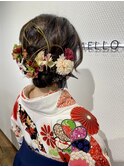 卒業式袴ヘア