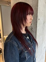 カート バイ デコ(Kurt by DECO)&nbsp;【kanami】ブリーチなしredとシャギーヘア！