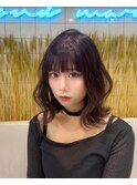 レイヤー／ボブルフ／ネビージュ/小顔/ワンレン/なれミディ