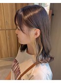 ポイントブリーチインナーカラー