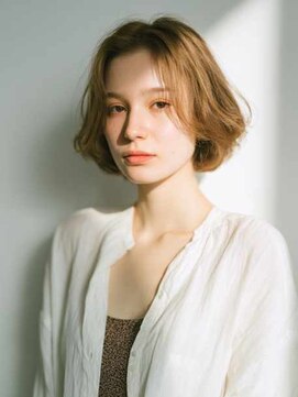 シェル 立川(shell) くびレイヤーエモージュグレージュカラーくびれショート【立川】