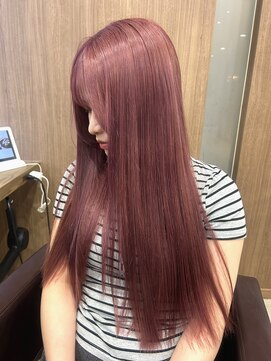 ヴェントフォンターナ(VENTO fontana) ピンクブラウン/ブリーチカラー/ロングヘア/ケアブリーチ