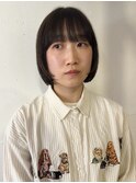 髪質を活かしたボブ