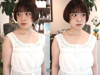 ウィム(wim)の写真/大切な顔周りのカットはセンス＆技術に定評のある(h)wimにお任せください◇［小倉駅徒歩3分］