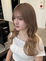 ラピステン 福岡天神 大名店(Lapis) ミルクティーベージュ/エクステロング/韓国ヘア