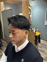 スタンドバーバー 柏(STAND BARBER)&nbsp;MEN’S HAIR/サーフカール/刈り上げセンターパート/柏