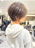 白髪カバー×小顔上品ショート伊
