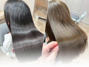 レーヴバイリコ 三軒茶屋(Reve by liko)の写真/【カット＋縮毛矯正＋プチTr￥13200】最高美髪◎柔らかい理想のストレートへ♪[三軒茶屋/髪質改善/縮毛矯正]