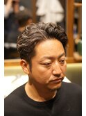 オールバックパーマ
