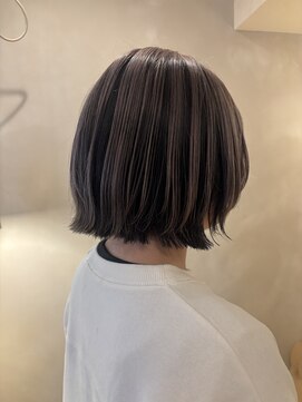 LUVISM 栄店/名古屋/ダブルカラー/ブリーチ/顔周りレイヤー/学割【5月1日OPEN(予定)】 ボブ/ミディアム/レイヤー/顔周りレイヤー/艶カラー/栄