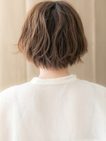モッズヘア 越谷(mod's hair)&nbsp;モカブラウンブリーチなしマッシュショートボブX越谷30代40代