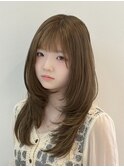 髪質改善ハイトーン！ミルクティーベージュハイレイヤーカット