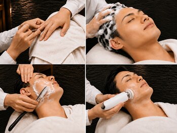 プレミアムバーバー 赤坂店(PREMIUM BARBER produce by HIRO GINZA)の写真/【全席個室/女性スタイリスト多数】ヘアからフェイシャルエステまでトータル提案[赤坂駅/赤坂見附駅]