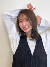 ワイビーアネックス(y.be annex)&nbsp;#大人可愛い #シースルーバング #ニュアンスカール