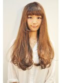 【F.J.MADE.】毛先のワンカールが可愛いロングヘア