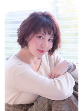 シュガー 仙台宮城野区(&Sugar) 20代/30代/パーマボブ/切りっぱなし/外ハネ/小顔/大人可愛い