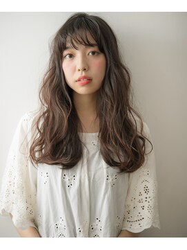 テンバイシオミエイチ(10 by shiomi H) ゆる巻きロング×アースカラー/ゆるふわ巻き/くるくる春パーマ