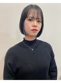 【インナーカラー】透明感たっぷりブルー