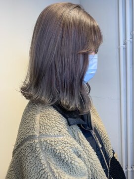 アンサム リリー(UNSOME Lille) ラベンダーグレージュ/ダブルカラー/