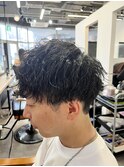 マッシュ 波巻きウェーブヘア