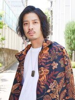 ブルーダー(Bruder)&nbsp;波巻きパーマ　メンズロング　ロングヘア　セクシー