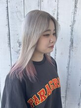 ポルトブルー(PORTE BLEUE) silverbeige×pink　　[mao]