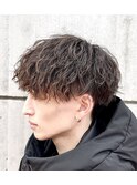 ツイストスパイラルパーマ マッシュ