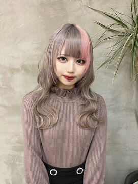 キイ 原宿 表参道(K.e.y) セクションカラー/ホワイトシルバー