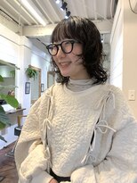 ラレイ ハラジュク(Lalei harajuku)&nbsp;ミディアムウルフ×ニュアンスパーマ/ナチュラルウルフ