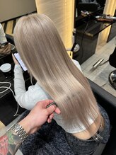 ラピス 大阪アメ村店(Lapis) ホワイトベージュ×シールエクステ