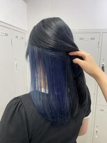 アッシュ 下北沢店(Ash) ネイビーブルーインナーカラー