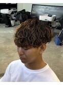 波巻きパーマ