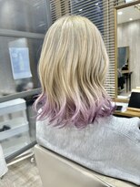 レガリタ(Regarita)&nbsp;【Regarita】ハイトーン/エンドカラー ホワイト×パープル