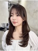 韓国レイヤー/韓国風/ボブ/髪質改善/黒髪/ブリーチなし〔池袋〕