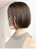 ハイライトバレイヤージュダブルカラーショートカット30代40代