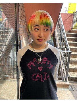 コードプラスリム(CODE+LIM) 金髪ボブ/デザインカラー/ポイントカラー