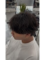 オム ブランシェ(HOMME BLANCHE’)&nbsp;【Ryo】シャドウフェザーパーマ×シースルーバング