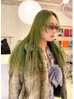 ルーム(Loom.)&nbsp;ハイトーン顔周りレイヤーカットケアブリーチブリーチカラー