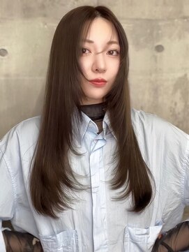 スターズレイ 本川越(STARS ray) レイヤーカット 艶髪 韓国風レイヤー ベージュ 顔周りカット