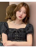 ミニウルフレイヤーカット顔周り前髪韓国ショートボブ/池袋