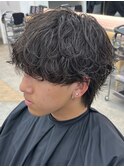 初めてのパーマでも◎ラフな質感が人気のシャドウパーマ