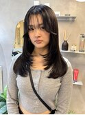 韓国ヘア/レイヤーカット/ザクザクレイヤー/顔まわりカット