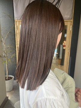 マウ(mau) ロング 明るめブラウンカラー