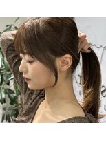 エストアール フクオカ 福岡博多店(est-r. Fukuoka)&nbsp;結べるレイヤーカット/ベージュカラー/博多