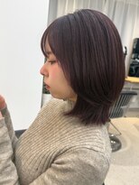 アニー 松戸(ANNI)&nbsp;着物ヘア/大人ガーリー/ダークアッシュ/似合わせカット/松戸駅