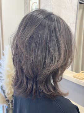 ジェービーヘア 稲毛(jb hair) イメチェンミディアムレイヤーグレージュ
