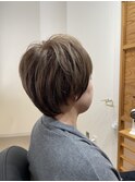 ［ベージュカラー＋大人ショートヘア＋40代＋千葉駅］